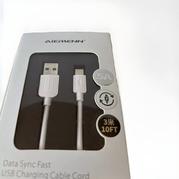 Type C Phone Charging Cord Data Sync Fast USB Charging Cable Cord 3M Long - Picture 3 of 4